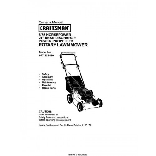 craftsman drm 500 riding lawn mower manual